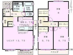 小橋貸家 西棟の間取り画像