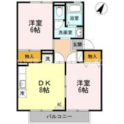 サニーハイム B棟の間取り画像