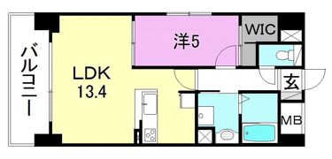 メゾンMB中一万の間取り画像