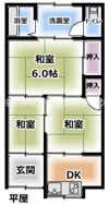 常盤町テラスハウスの間取り画像