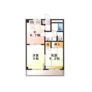 パレス野添Ⅱの間取り画像