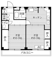 ビレッジハウス根岸1号棟の間取り画像