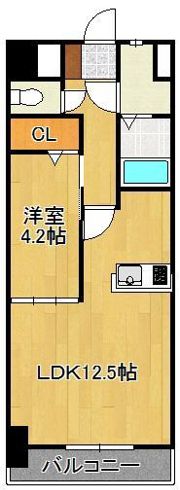 KMマンション熊手の間取り画像