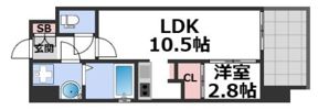 ワールドアイ大阪フェリーチェの間取り画像
