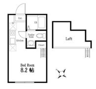 ハーミットクラブハウス岡沢町Ⅲの間取り画像