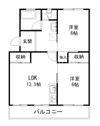 福岡ハイツ第一の間取り画像