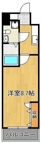 No.65 クロッシングタワーORIENT BLD.の間取り画像