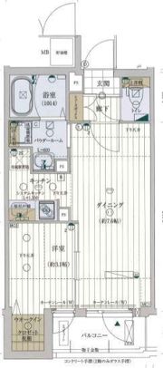 ファーストフィオーレ心斎橋イーストの間取り画像