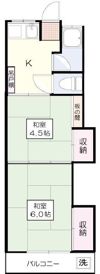 睦ハイツの間取り画像