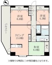 ニューガイアリルーム新大江No.69の間取り画像