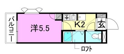 パルコート古川の間取り画像