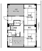 ビレッジハウス不入斗3号棟の間取り画像