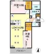 クランツ北井門Cの間取り画像