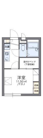 レオパレスTWINKLEの間取り画像
