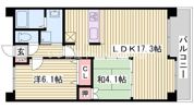レジディア三宮東の間取り画像