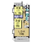 クレール新知の間取り画像