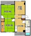 幸神分譲団地1棟406の間取り画像