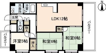 中田ビル（中筋）の間取り画像