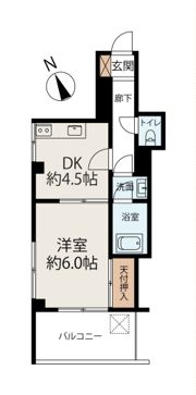 船津コーポの間取り画像