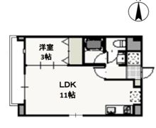 フォンティーヌ弓之町の間取り画像