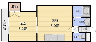 ハイグレースAの間取り画像