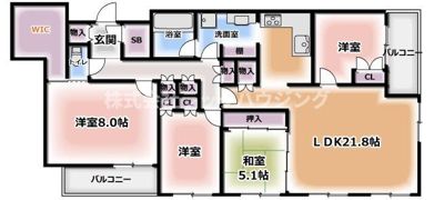 サンマークスだいにち ジアスタワーレジデンス A棟の間取り画像