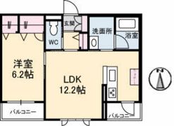 セントラルコート成和の間取り画像