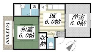 汀ハイツの間取り画像