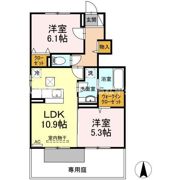 エスターテ柊 Ⅱの間取り画像