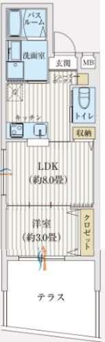 リアコート豊中ⅡNORTHの間取り画像