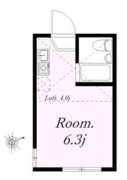 ユナイト花月マジャスタークの間取り画像
