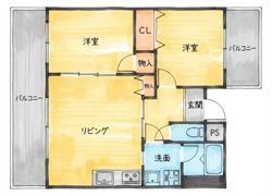 コーポ楓の間取り画像
