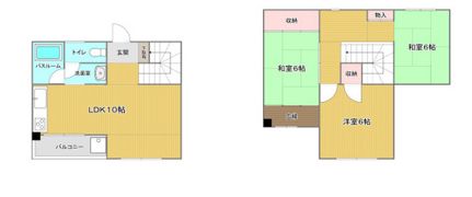 シャトー野田屋町の間取り画像