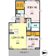 コスモス田迎の間取り画像