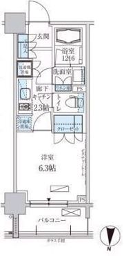 パークアクシス両国馬車通りの間取り画像