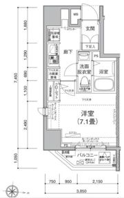 アイルカナーレ深川の間取り画像