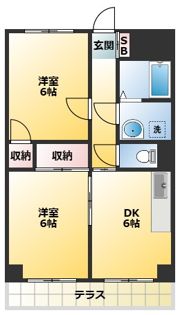 クローネ川口の間取り画像