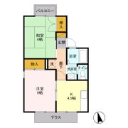 セジュール千木良 Cの間取り画像