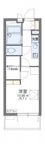 レオパレスターナーⅢの間取り画像