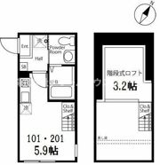 ハーミットクラブハウス新杉田B棟の間取り画像