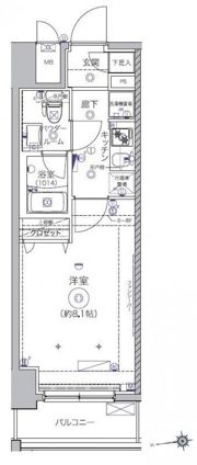 クレイシア秋葉原の間取り画像