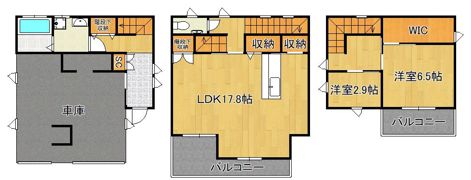 樋口町貸家の間取り画像