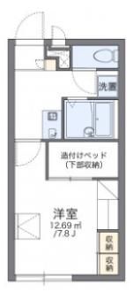 レオパレス八幡大谷の間取り画像