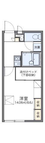レオパレスゴールドⅡの間取り画像