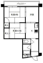 グロリアスマンション新河岸壱号館の間取り画像