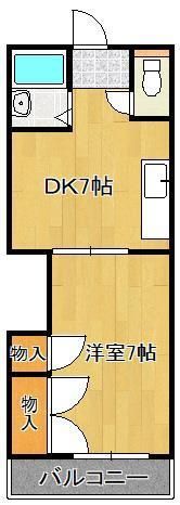 ハイツフクダの間取り画像