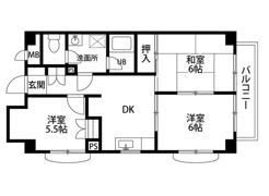 ロワイヤル東井堀12の間取り画像