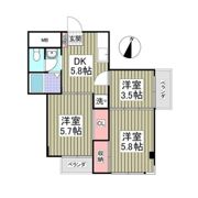 メゾン中郷の間取り画像
