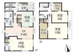 田中邸Ⅱ（利松1）の間取り画像