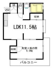 アパート 浜田山1丁目貸家の間取り画像